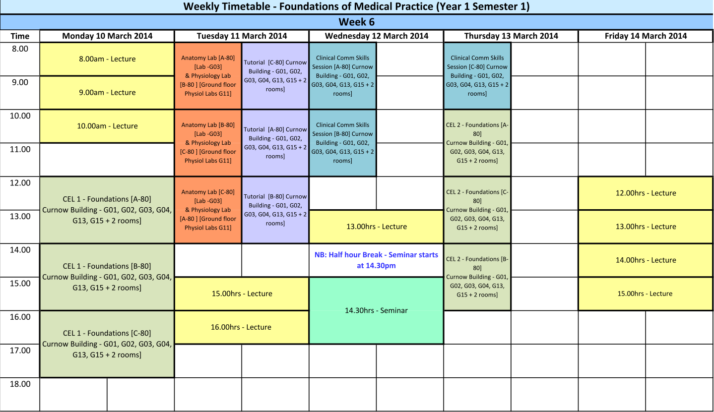 2014.05.30 - Timetable