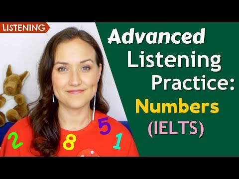 Advanced English Listening Practice | Numbers (IELTS)