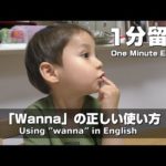 Wannaの正しい使い方《1分留学》英語のレッスン// Using “wanna” in English
