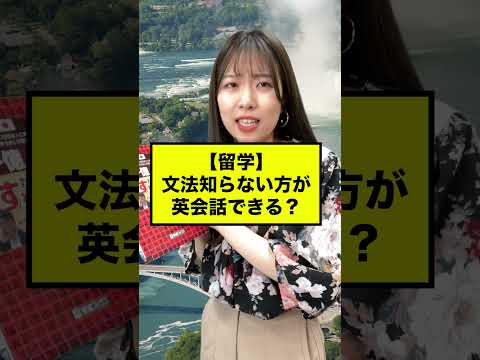 【留学】文法知らないほうが英会話できる？　#shorts