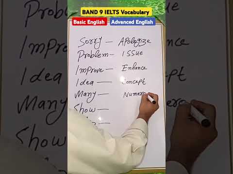 Basic vs Advanced English  |  Band 9 IELTS Vocabulary  |  IELTS speaking and vocabulary  # ielts