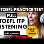 Full TOEFL ITP Listening Practice Test with Answers | TOEFL Exam Prep | English Listening MCQ