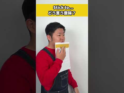 stick to？刺す？・#留学 #ワーホリ #夢カナ #夢カナ留学 #ニコ #にこるん #ぽこ #異文化 #ネイティブ英語 #英会話 #ネイティブ英語 #海外生活