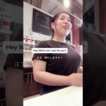 カフェでのリアルな英語接客！#ワーホリ #リアル英会話 #接客英語 #海外生活 #英会話 #留学 #英語学習 #canada