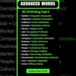 20 Advanced Vocabulary Words for IELTS Writing Task 2 | Band 9 English #ieltswriting #ieltsprep
